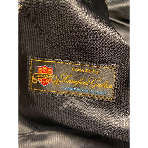 Lanificio Galtes Cardinal Galaxy Wool Sport Coat Blazer 39R - Picture 9 of 14